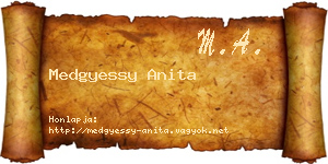 Medgyessy Anita névjegykártya